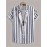 Men's Stylish Stripe Print Short Sleeve Shirt - Casual and Breathable Summer Button Up