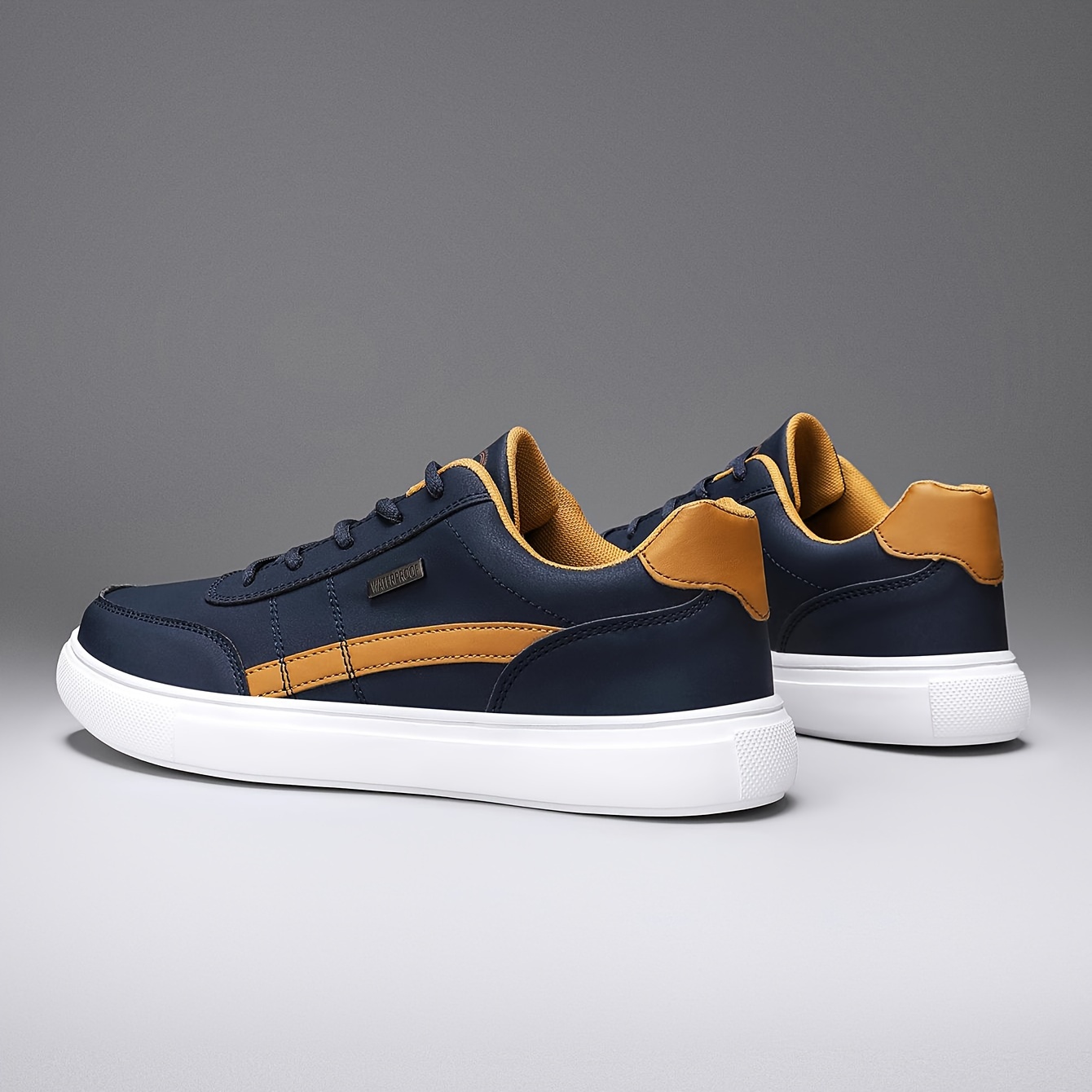 casual shoes men s solid lace non slip comfy stree walking details 2
