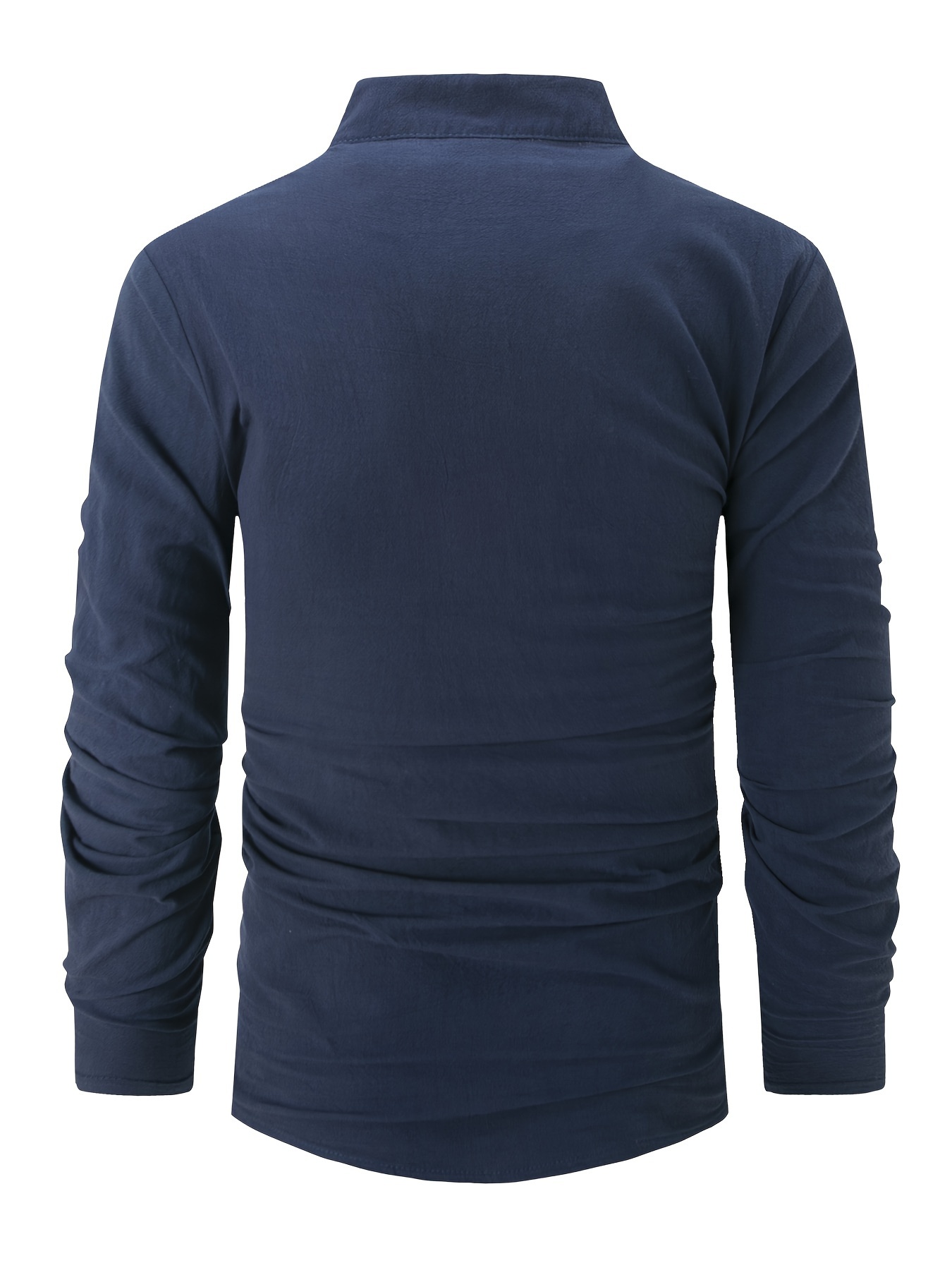 mens shirt top band collar long sleeve closure casual v neck henly shirt for men daily vacation streetwear mens clothing details 6